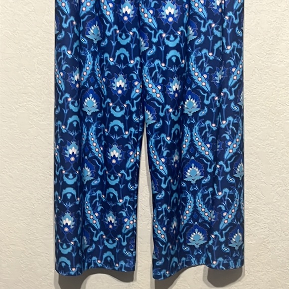 Lilly Wolly Doodle printed palazzo pants size MT - Picture 2 of 7